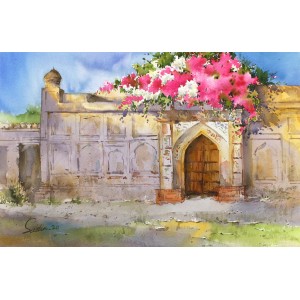 Sadia Arif, 14 x 21 Inch, Watercolor on Paper, Floral Painting, AC-SAD-030
